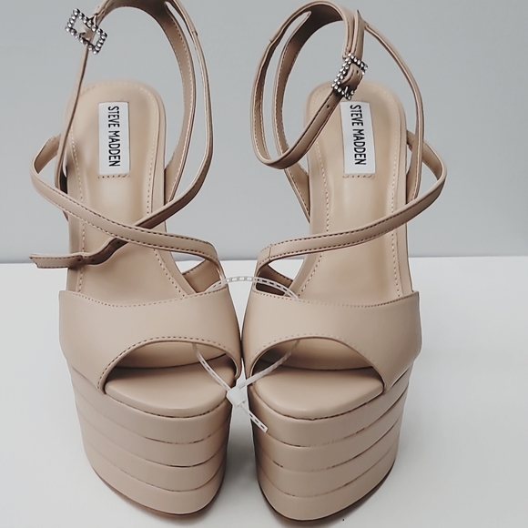 Steve Madden Larssa Strappy Platform Dress Sandals - Picture 12 of 13